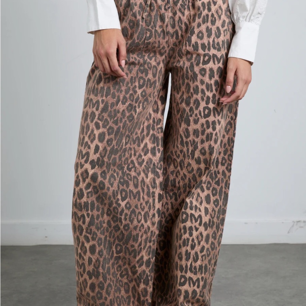 Damson Madder Leopard Print Trousers